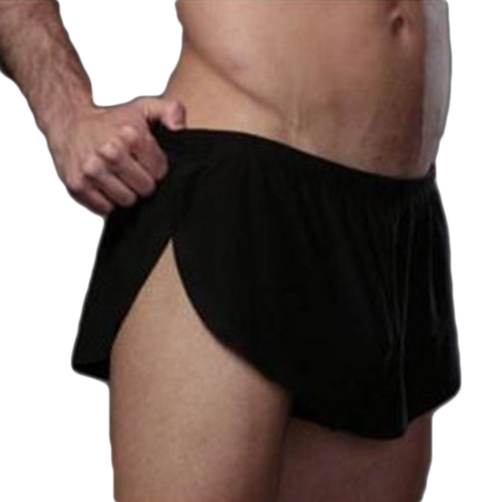 Men Running Shorts Low Waist Sportswear Men's Fitness Gym Underwear Short Pants Sweatpants Breathable Jogging Bottoms