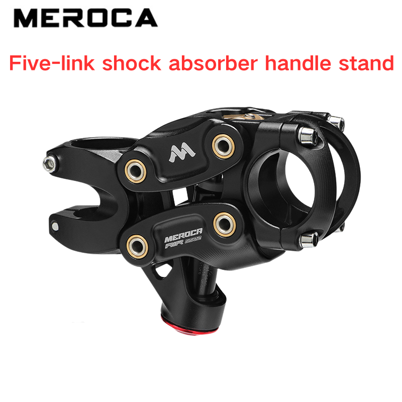 MEROCA Five-Link Air-Suspension MTB/Road/Gravel Stem, Premium Shock-Absorbing Handlebar for Mountain Biking & Off-Road Trails