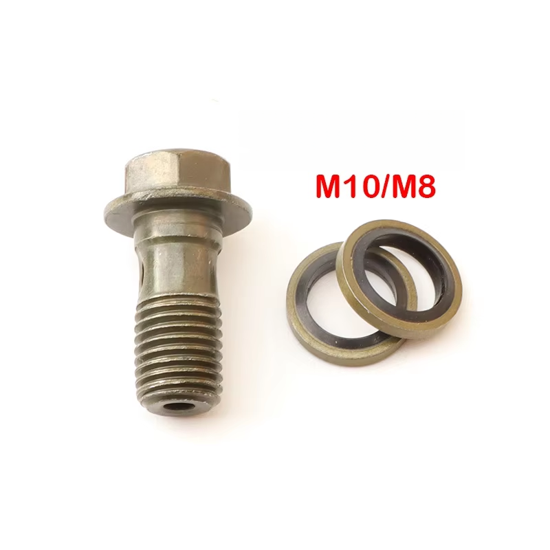 M8/M10x1.25 Motorcycle Universal Brake Master Cylinder Oil Hose Banjo Bolt Screw