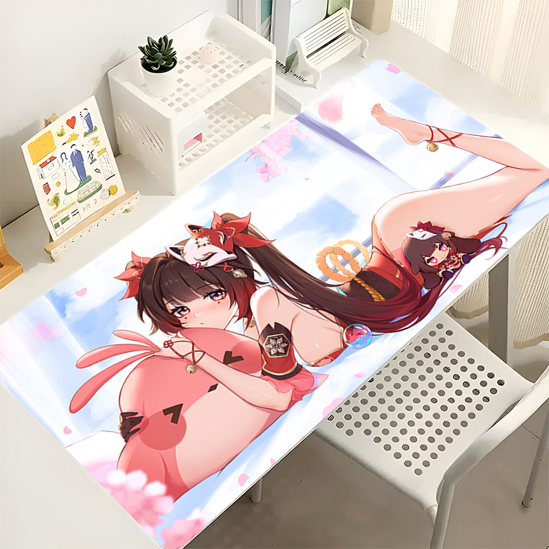 Mouse Pad PC Computer Gaming Accessories Cute Mousepad Honkai Star Rail Sparkle Extended Desk Mat Anime Girl Keyboard Pad