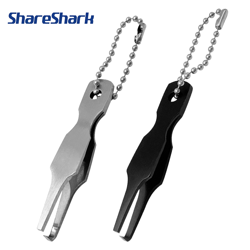 ShareShark Stainless steel Lure Ring Loop Opener Luya Fishing Line Cutter Quick Split Rings Opener Fishing Line Pliers Accessory pen gpt