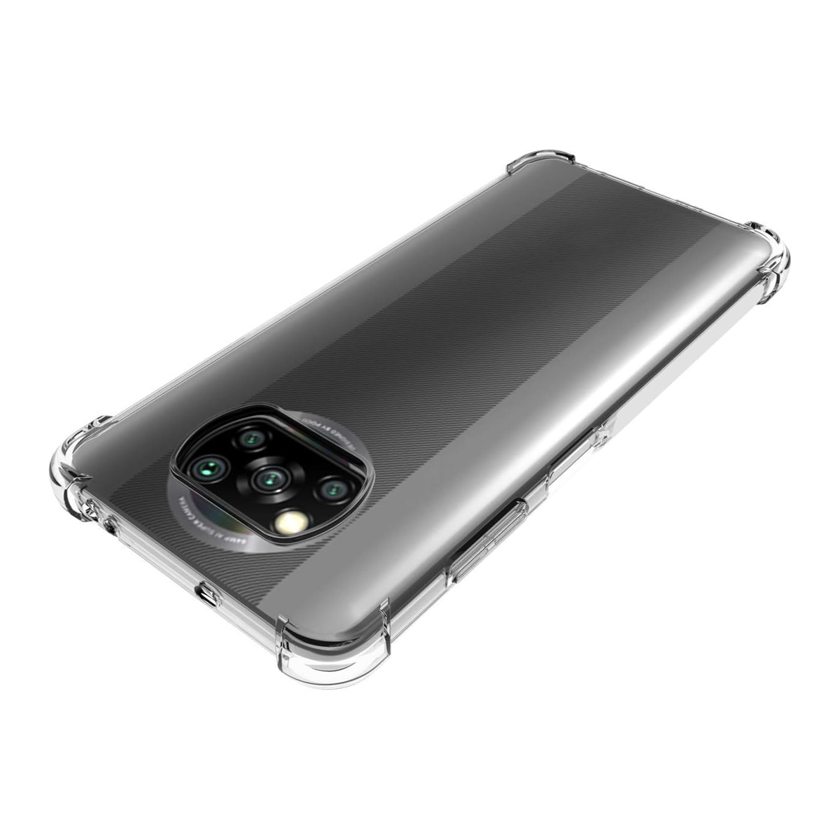 Transparent Shockproof Back Case for Xiaomi Poco X3 and X3 Pro 5G Soft Crystal Cover
