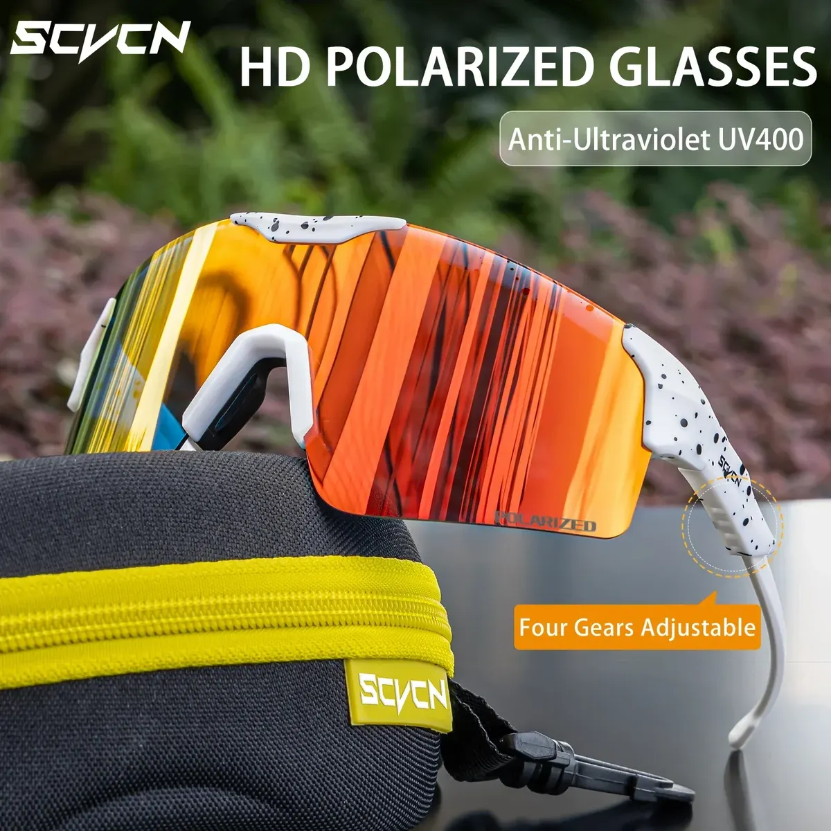 SCVCN Polarized Sports Sunglasses Cycling Glasses MTB Riding Speed Skating UV400 Fishing Goggles Man Woman Bike Bicycle Eyewear - image 1