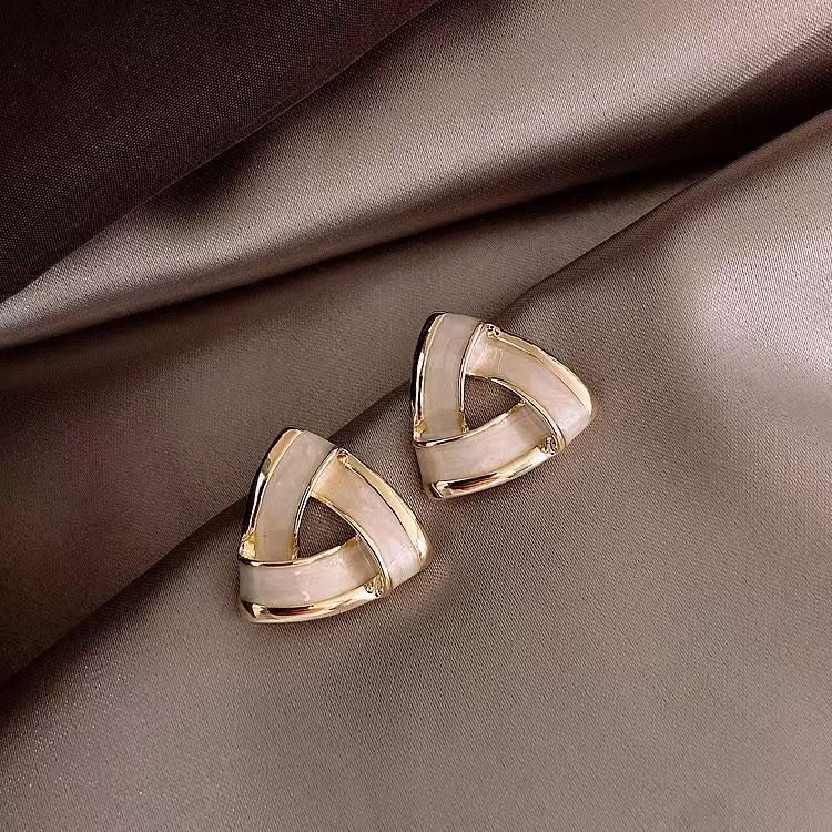 Bold Round Matte Finish Earrings