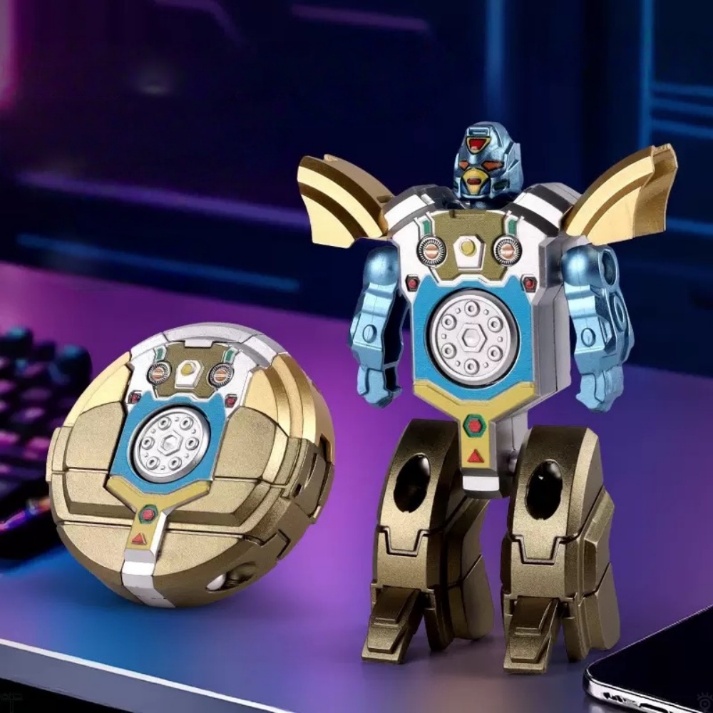 New 360 Rotating Ball Deformation Robot Fingertip Gyro Decompression Toy, Anti-compression Sensory Toys, Children's