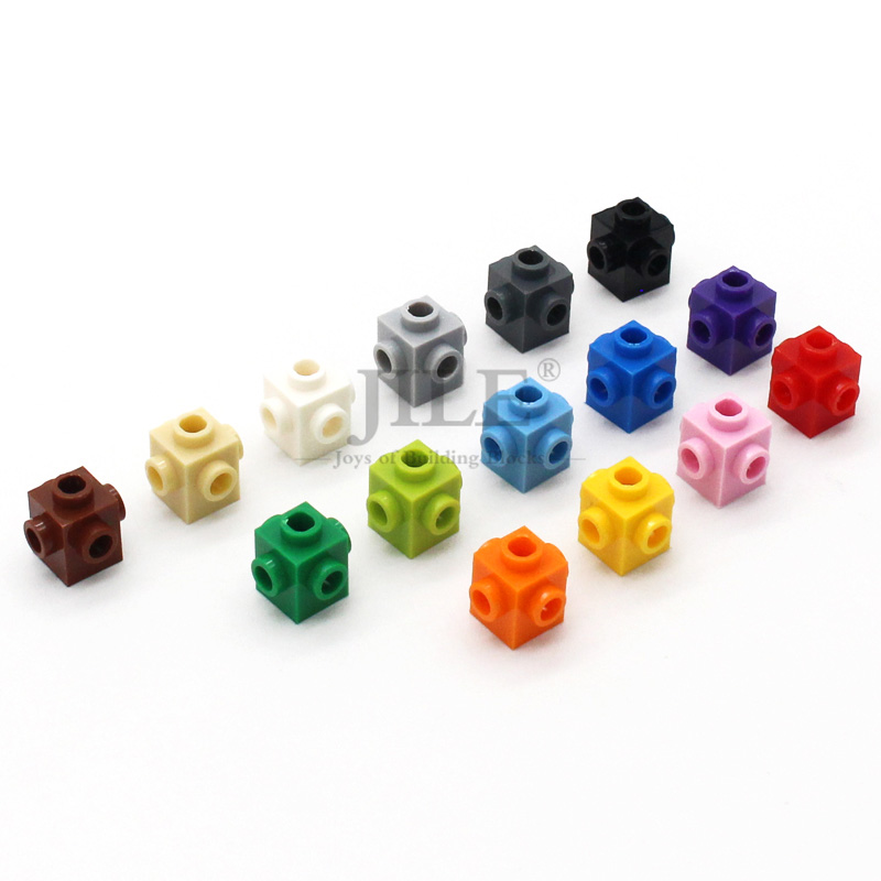 50pcs MOC Building Blocks 4733 Brick Modified 1x1 with Studs on 4 Sides DIY Educational Bricks Bulk Toys Compatible Major Brand