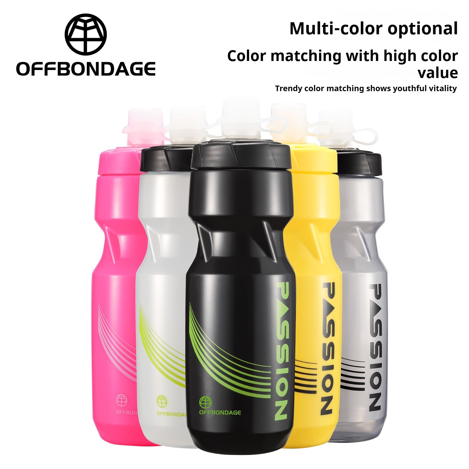 OFFBONDAGE 710ml Bicycle Bottle MTB Road Bike Water Bottle Outdoor Sports Plastic Portable Large Capacity Drink Cycling