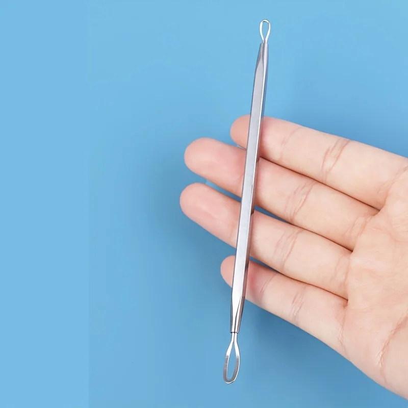Double Loop Blackhead Remover Pimple Extractor Popper Acne Comedone Blemish Stainless Steel Blackhead Remover Tool Beauty Tools