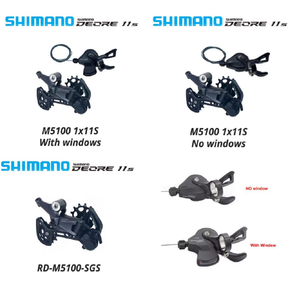 SHIMANO DEORE M5100 11Speed Derailleur SHADOW RD-M5100 SGS 1x11S SL-M5100-R RD-M5120 11 Speed Mountain Bike 11V MTB Bicycle Part