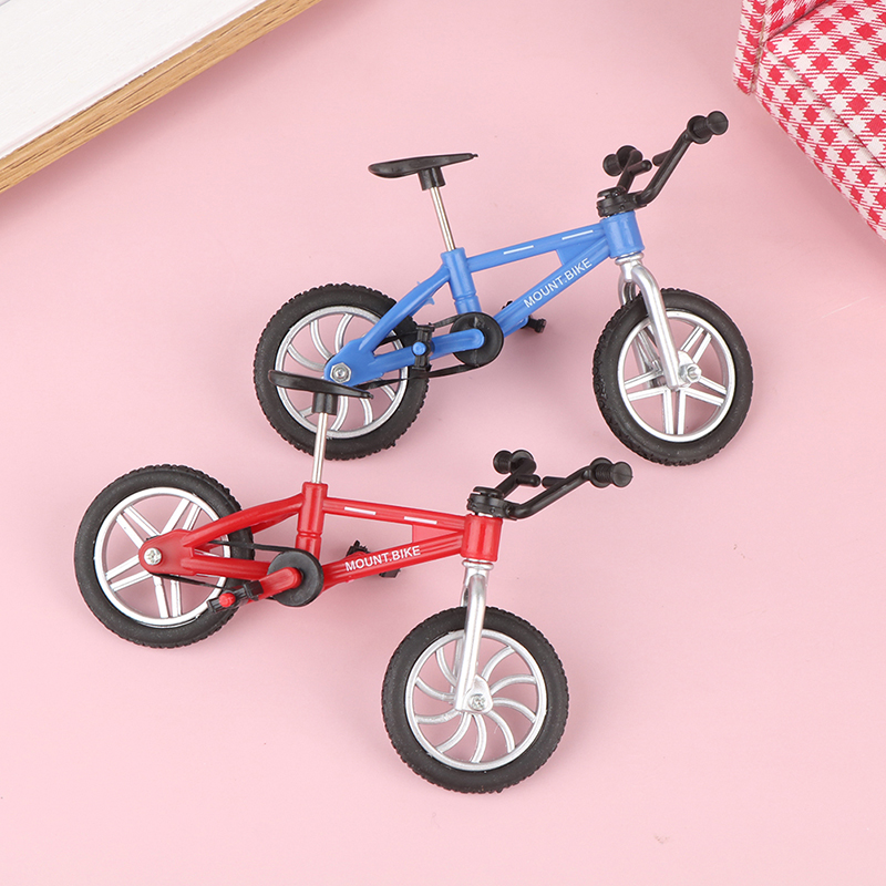 ✰✪Retro Alloy Mini Finger BMX Bicycle Assembly Bike Model Toys Gadgets Toys Model Mini Portable Bike For Kid