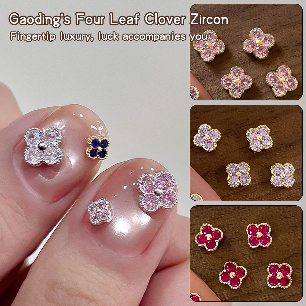 KANIU 1PCS Colorful Diamonds Flowers Nail Art Decoration Manicure Charms Luxurious New Zircon Sweet Simple Style Nail Acce