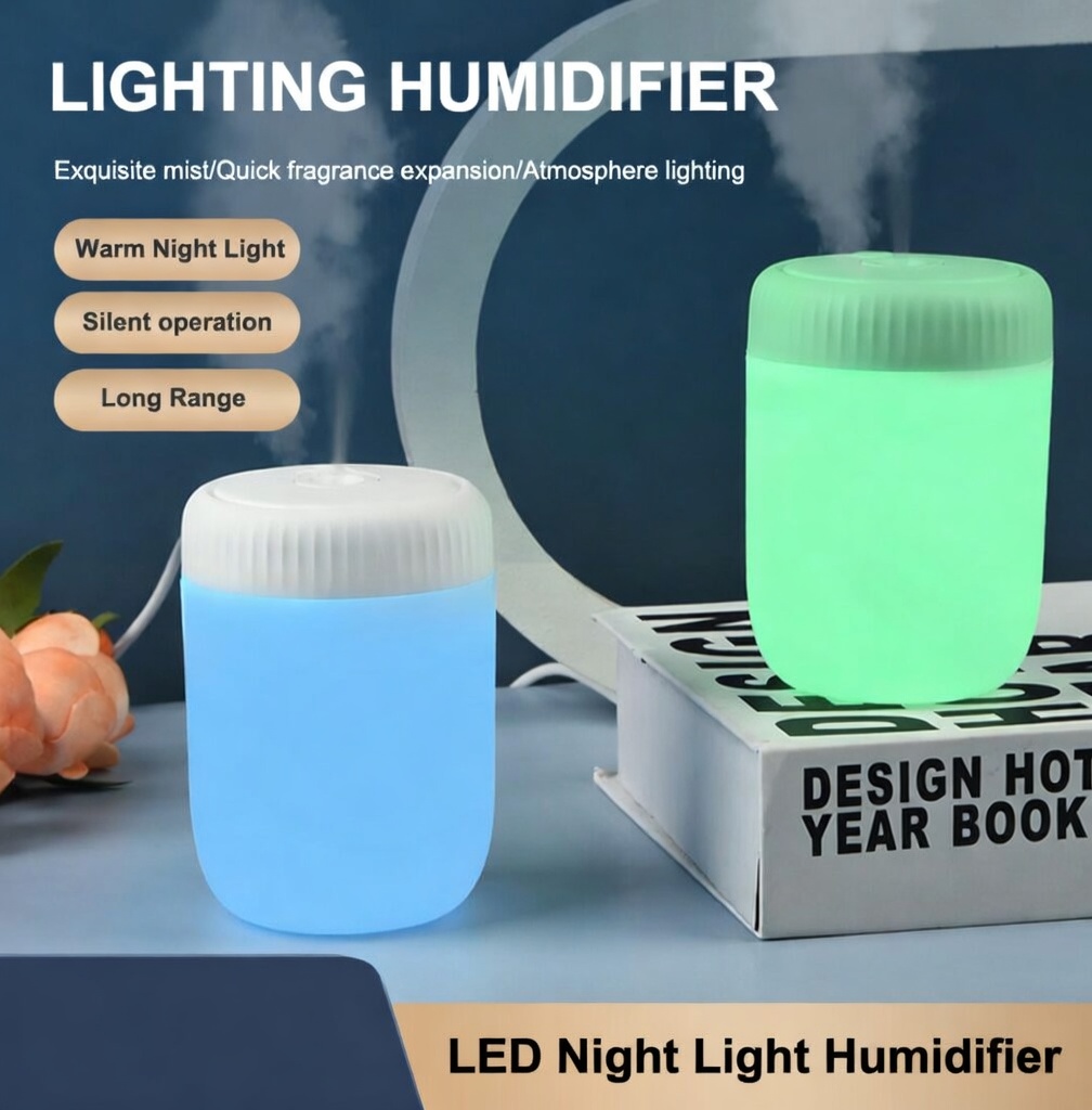Portable Mini LED USB Humidifier and Aroma Diffuser