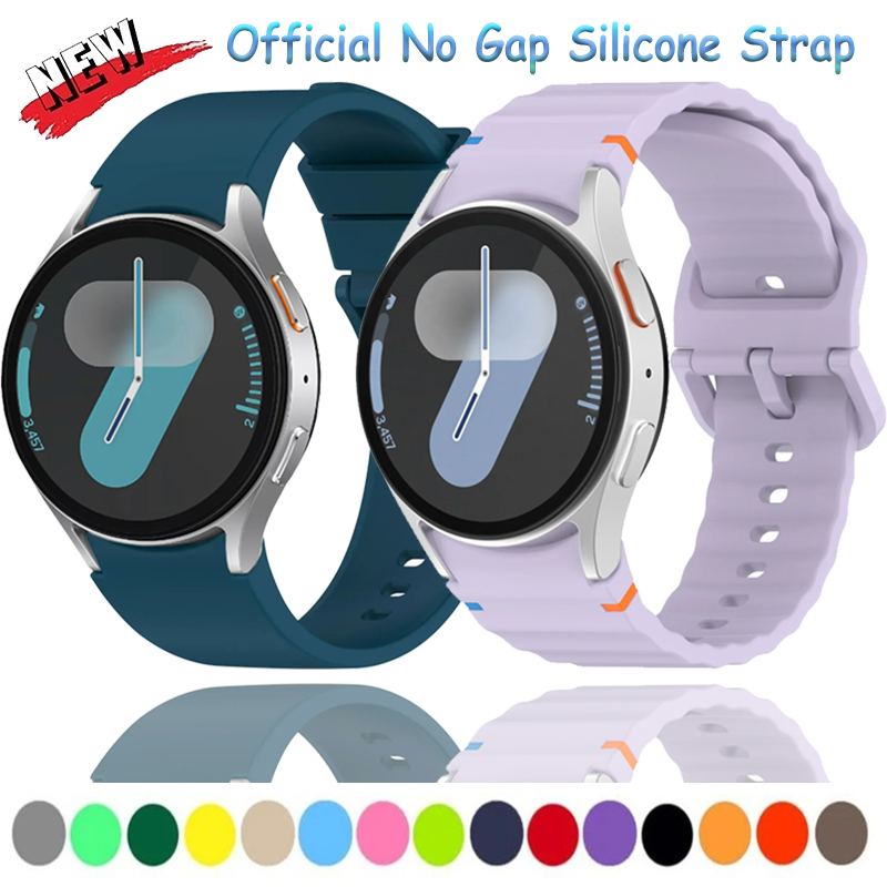 Official Band for Samsung Galaxy watch 7/FE/5 Pro/6/4 classic 44mm 40mm Silicone sport belt bracelet correa Galaxy watch 7 Strap