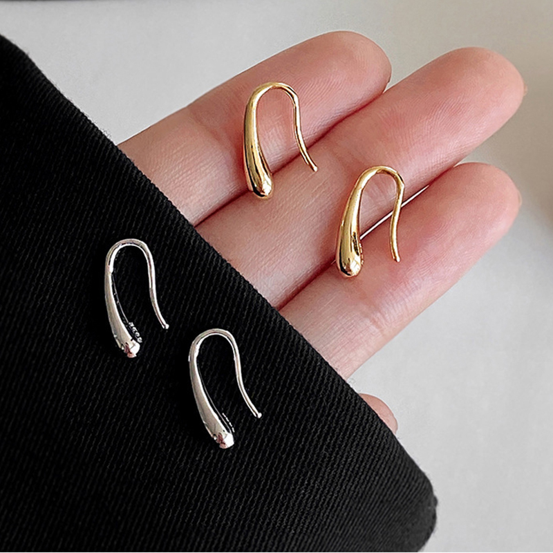 New Simple Water Drop Shape Earrings for Women Simple Temperament Ins Retro Jewelry Party Birthday