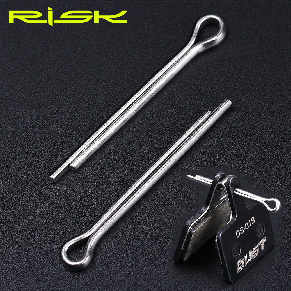 RISK Bicycle Disc Brake Pads pin lock 2/5/10/100PCS MTB Road Bike Split Pin For SHIMANO Hydraulic disc brake Caliper Brake Pads