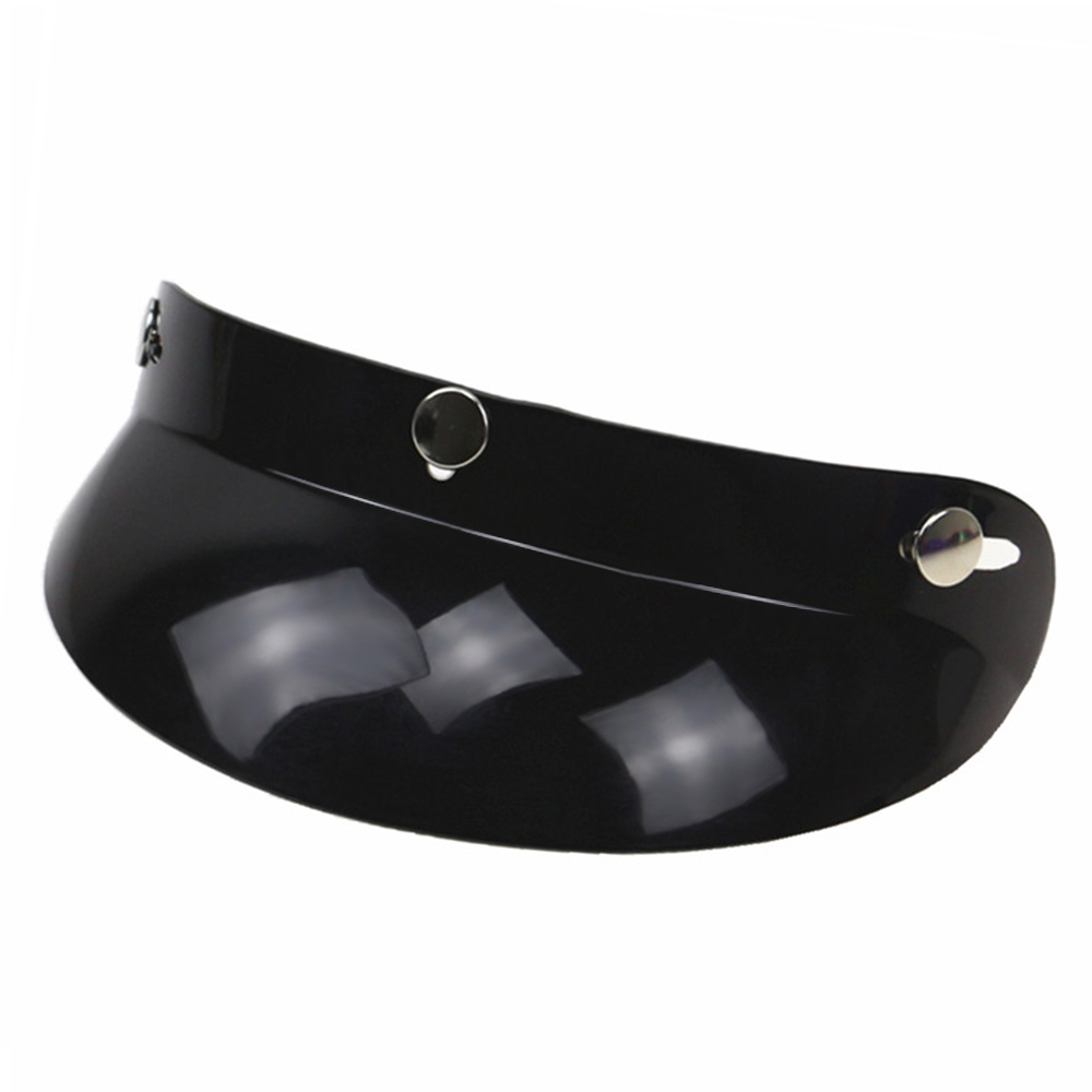 3-Snap Motorcycle Helmet Peak Lens Lens Peak Black 3-Snap Motorcycle Helmet Peak Lens Open Face Sun Shade Visor
