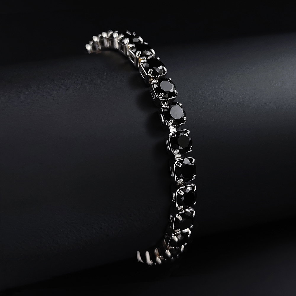 2024 New Arrival Fashion Unique Design Light Black Bracelet Bangle for Women Valentine's Day S5787-black