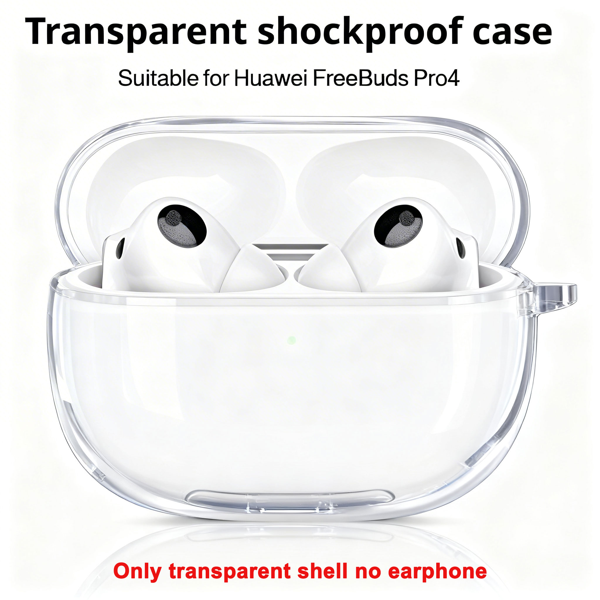 Earphone Protective Case For FreeBuds Pro5 Transparent Earphone Case For FreeBuds Pro5 TPU Shockproof Clear Shell