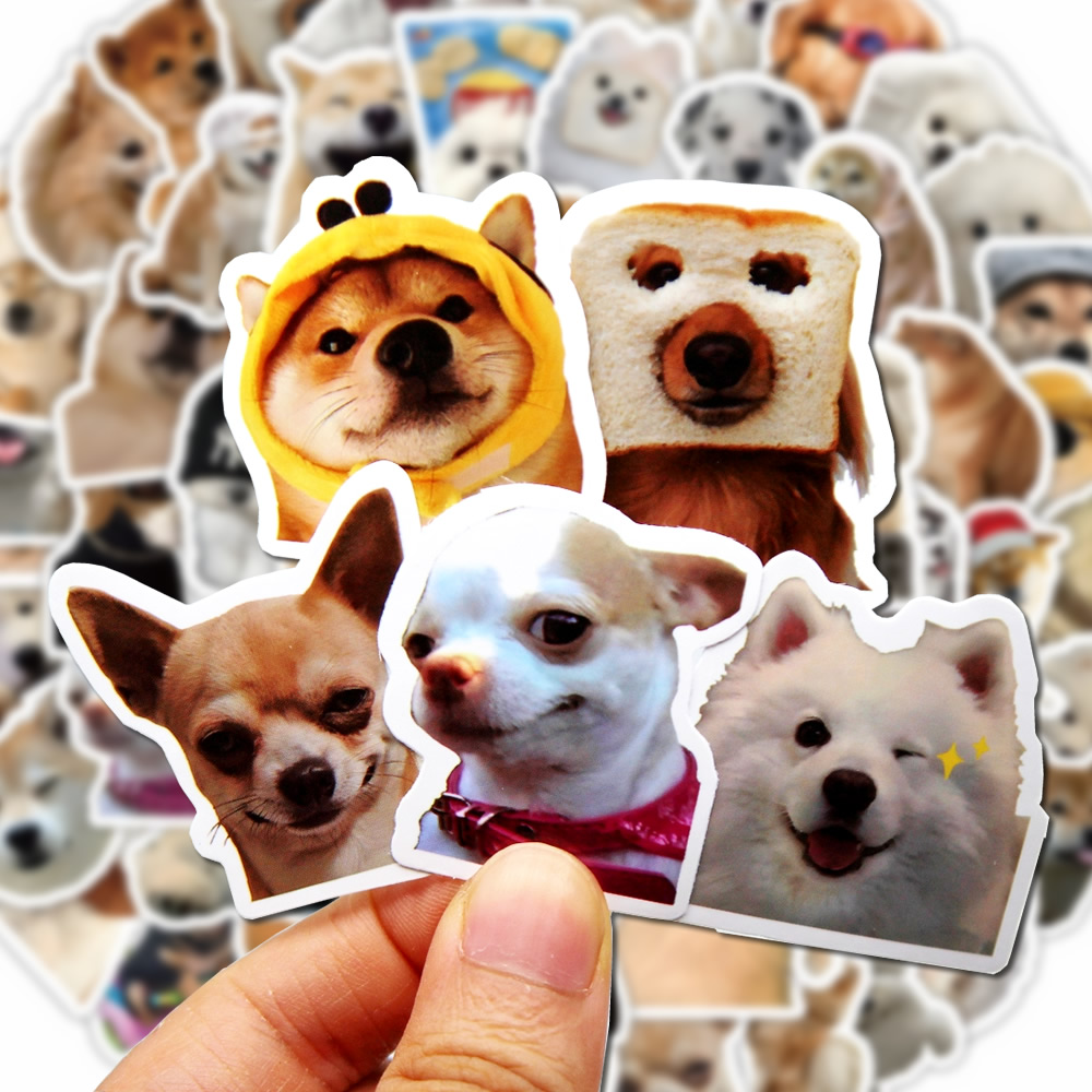 Funny Dog Cartoon Stickers Pack 10 50 100 Pieces Waterproof Decals For Laptop Luggage Phone Guitar Skateboard Kids Gift