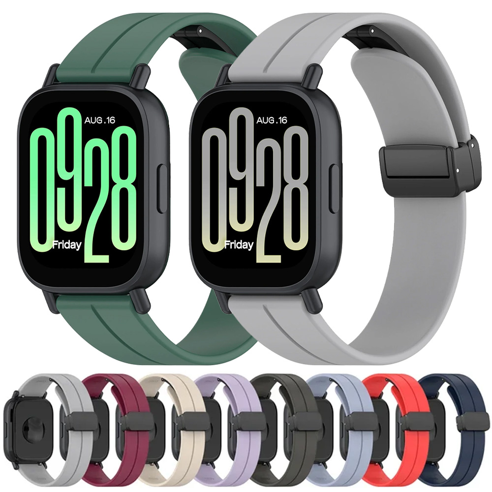 22mm 20mm Silicone Strap For Active 2/GTS 2 3 4 Magnetic Buckle Band For Balance/Stratos/GTR 2 3 4 Wristband