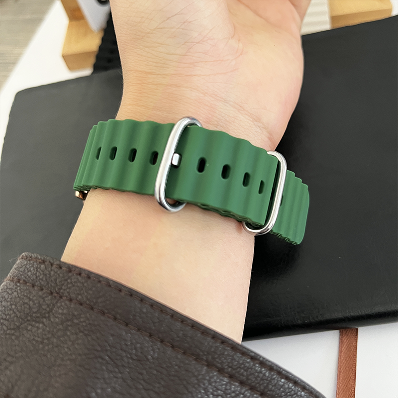 20mm 22mm Ocean Silicone Strap for Samsung Galaxy Watch 7 6 5 4 40mm 44mm 5Pro 45mm Band Galaxy Watch 6 Classic 43/47mm Bracelet