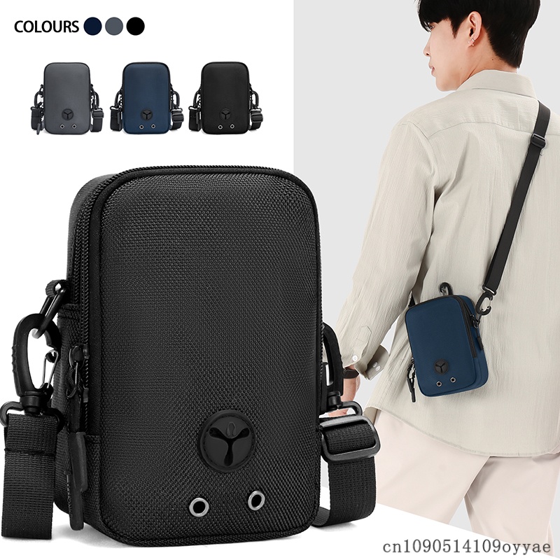 2026 New Men's Waterproof Crossbody Bag High Quality Casual Lightweight Shoulder Pack with Phone Storage for Outdoor Travel