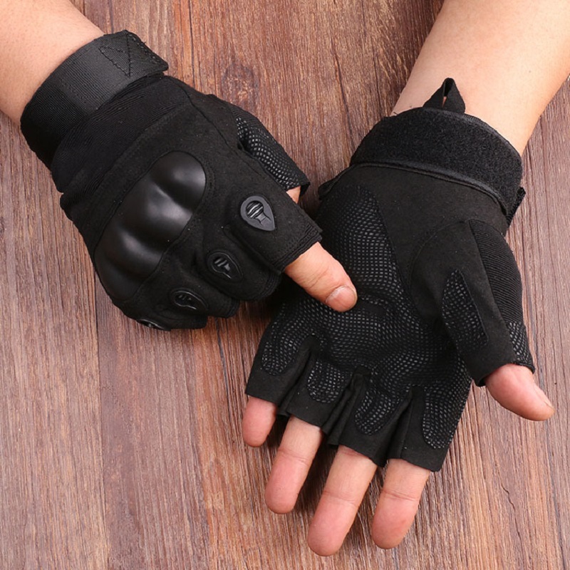 Gloves For Men Outdoor Cut Resistant Mittens Sports GlovesShooting Airsoft Half Finger Gloves DT13