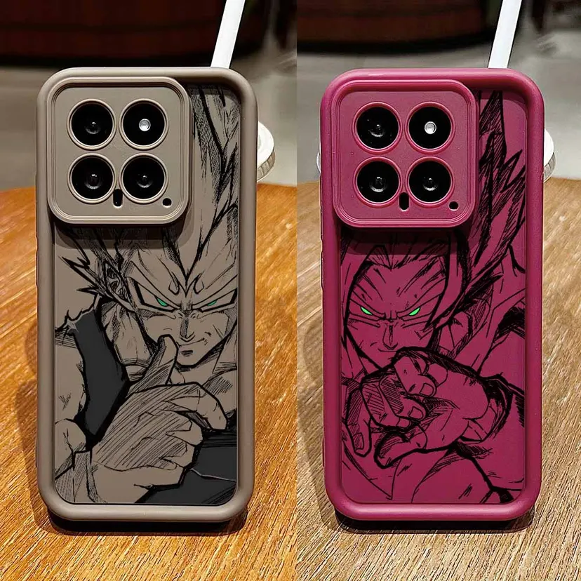 Anime Vegeta Goku For Mi 17 15T 14T POCO F8 X7 M8 Redmi 15C 14C Note 15 14 Pro Plus Ultra Eyes Ladder Cover