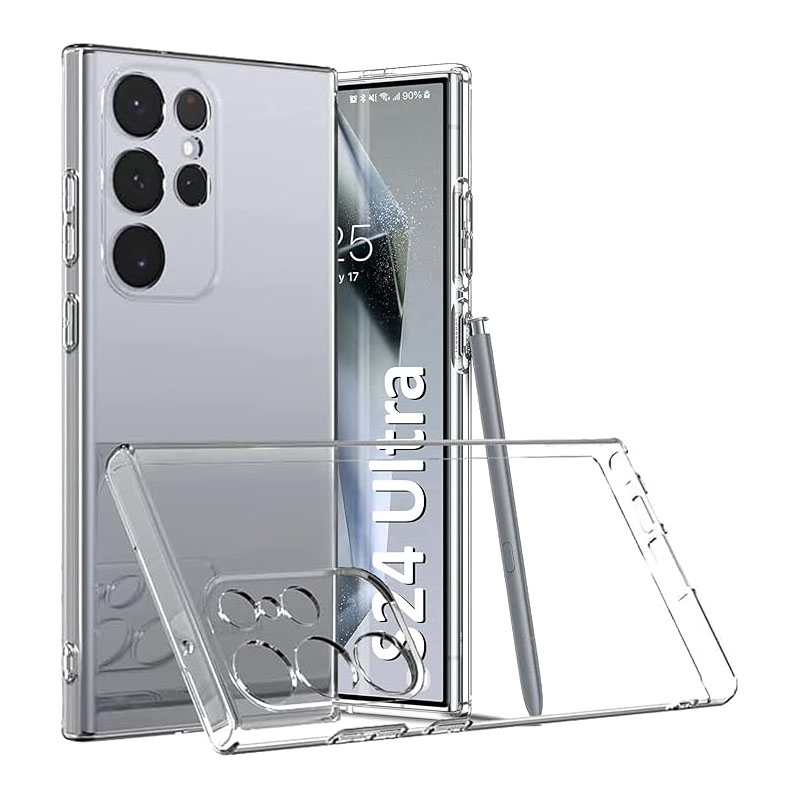 Full Camera Protection Cover for S26 S25 S24 S23 S22 S21 Ultra FE Plus Ultra Thin Clear Silicone Soft Case