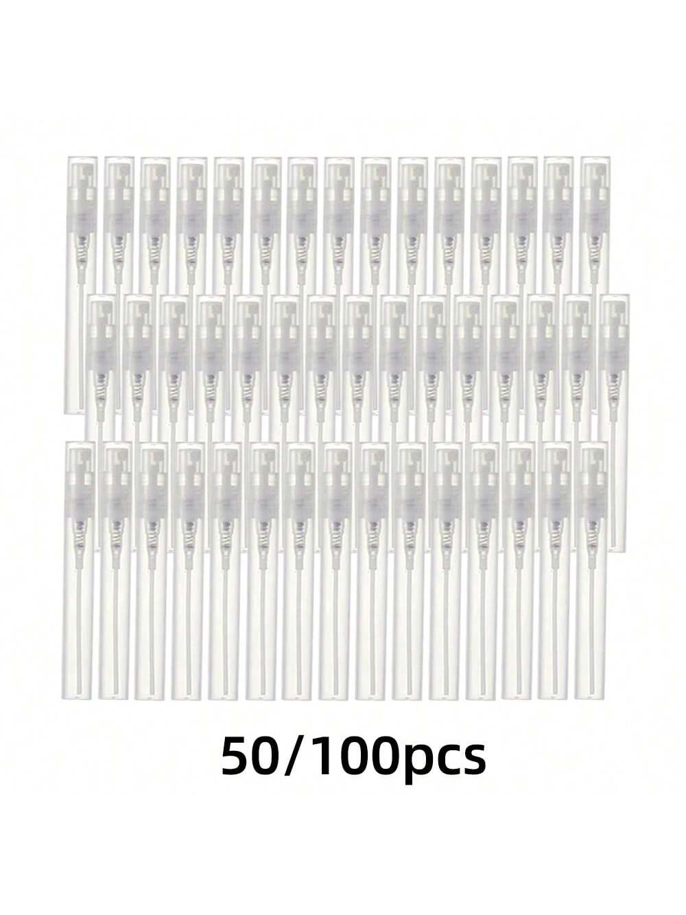 50/100/batch 2ml3ml5ml Plastic Snap Bottle Leakproof Mini Perfume Bottle Lightweight Portable Moisturizing Spray Bottle