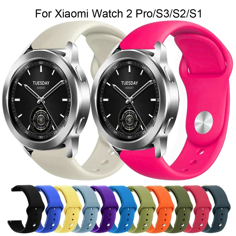 22mm For Watch 2 Pro Strap Wrist Bracelet For Watch S3 S1 Pro/Active S2 42 46mm Color2 Silicone Band Correa