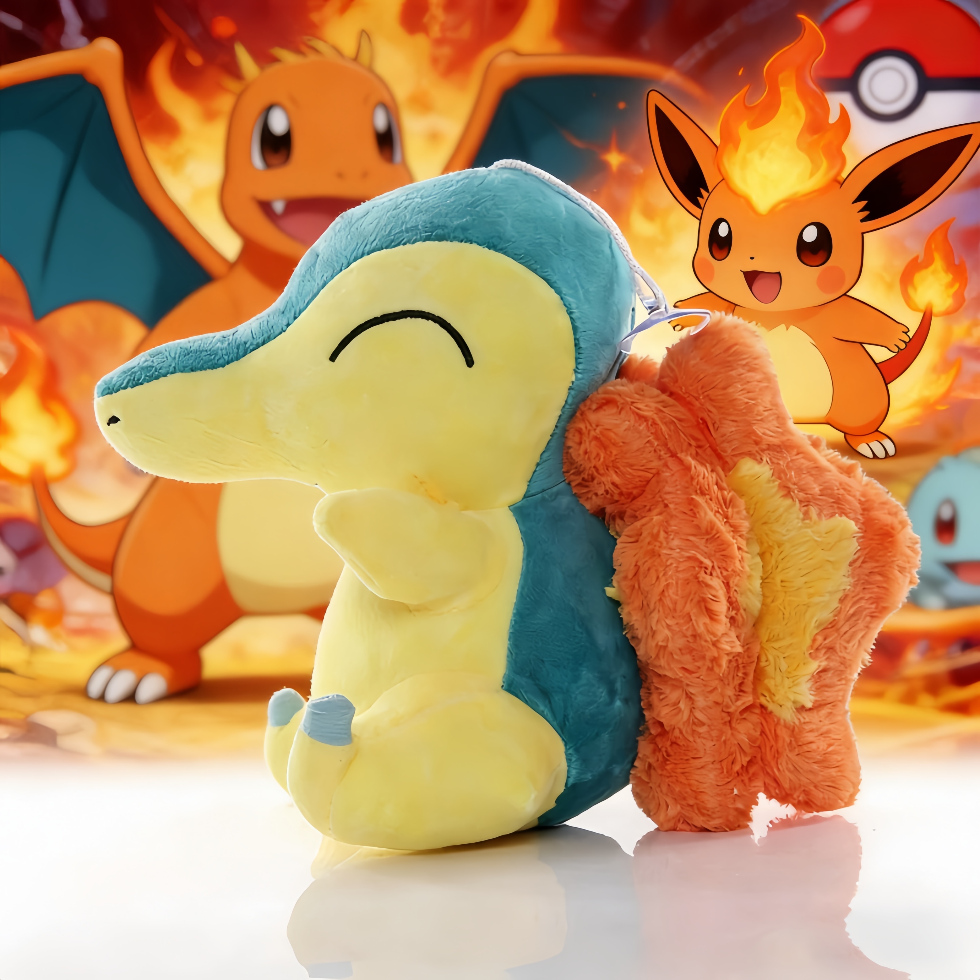 Cute Blastoise Plush Toys Pokemon Plush Toy Bulbasaur Charmander Squirtle Pikachu Anime Figure Gengar Eevee Stuffed Doll
