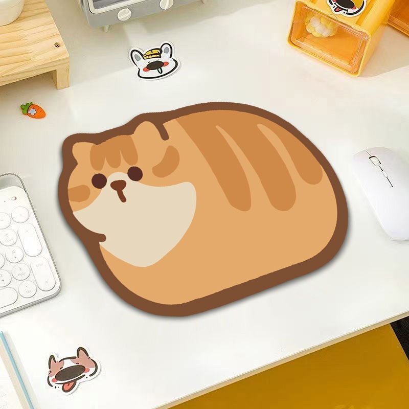 Cute Cat Mouse Pad Small Durable Non Slip Dormitory Girls Wrist Rest Mousepad Office Computer Desk Mat Gaming Accessories