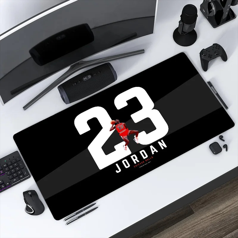 VIKAMA Basketball Themed Non Slip Waterproof Mouse Pad Gaming Oversized Mouse Pad Computer Desk Accessory Home Decor
