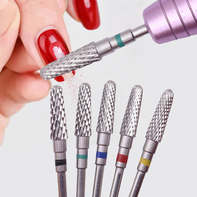 1pc Professional L0414 Carbide Nail Drill Bit Tapered Milling Cutter For Manicure Remove Gel Acrylic Tool Nails Drill Accessorie