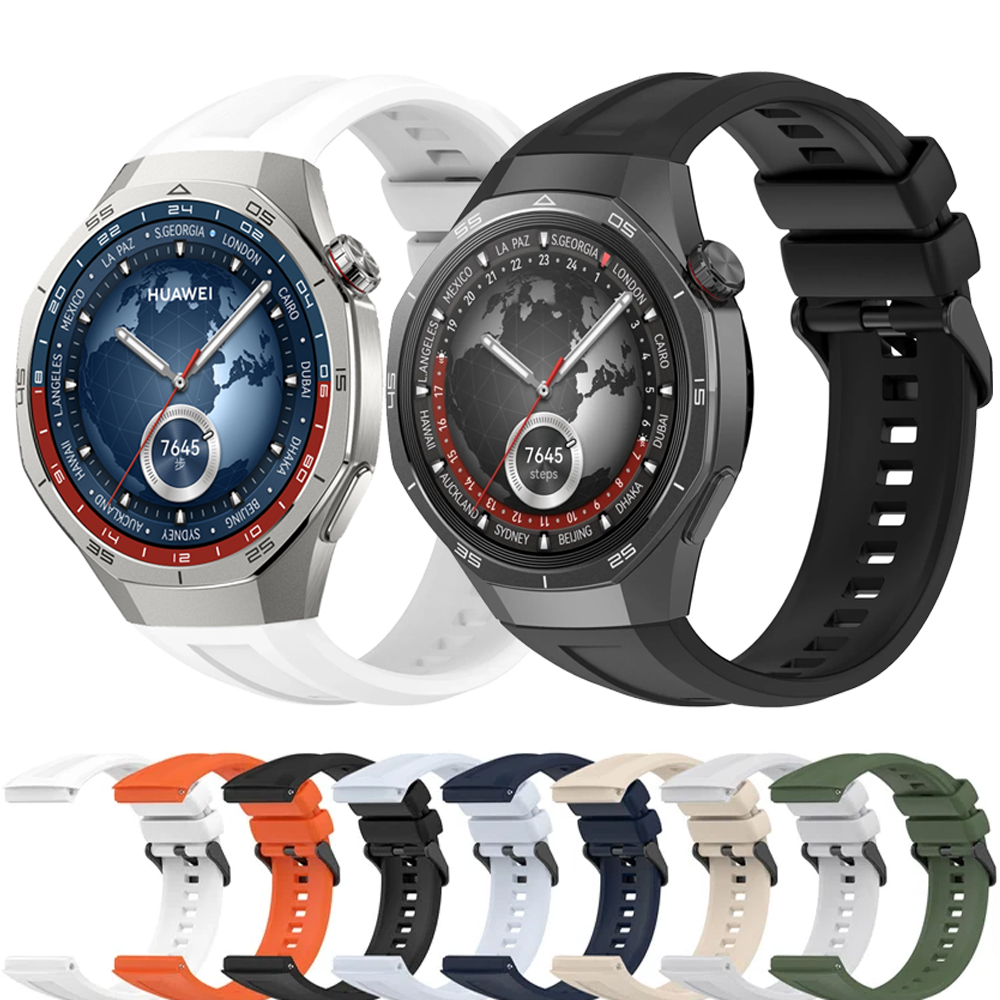 Silicone Official Strap For Watch GT5 GT6 Pro 46mm Soft Sport Bracelet For Watch 5 46mm Wrist Watch Band Correa