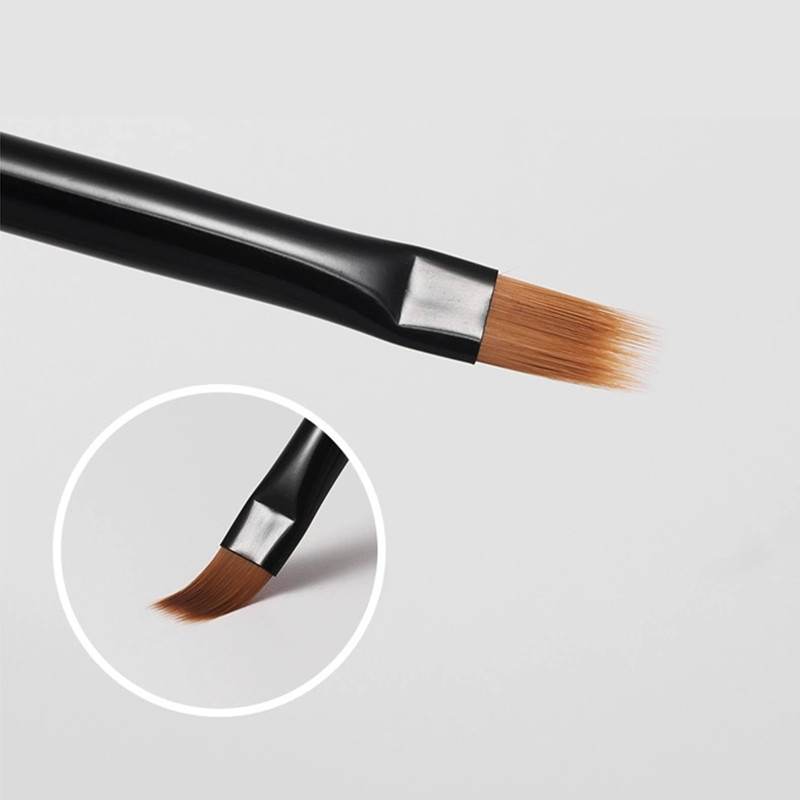 1Pc Round Wood Handle Nail Ombre Brush Nail Art Painting Pen Brush UV Gel Polish Gradient Color Acrylic Nail Drawing Pen