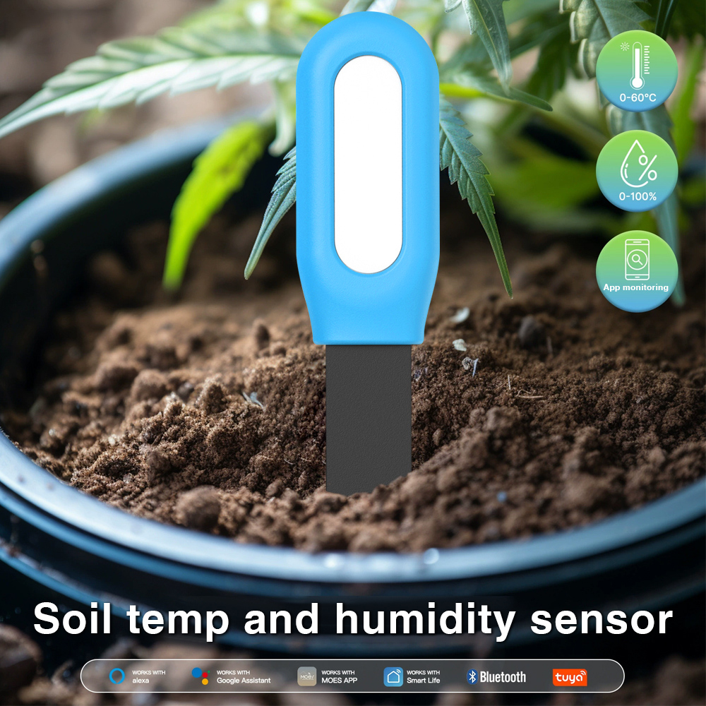 Tuya Zigbee Smart Soil Tester Temperature and Humidity Meter Thermohygrometer Garden Automation Irrigation Detector