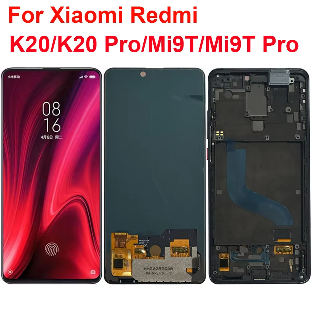 6.21" Super AMOLED Mi 8 Screen Replacement, for Xiaomi Mi 8 Mi8 M1803E1A LCD Display Digital Touch Screen with Frame Assembly