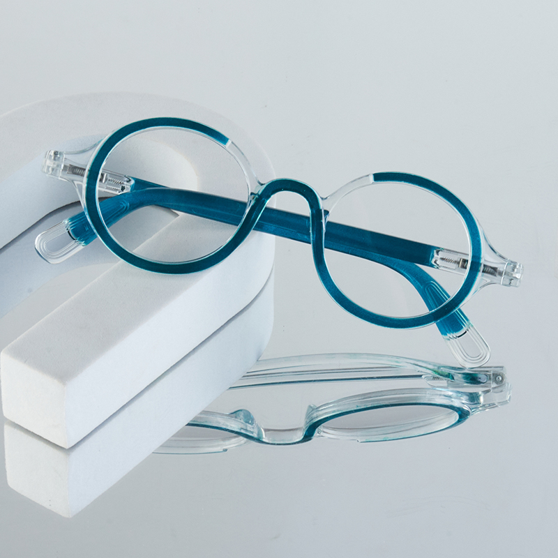 1Pc Men's Fashionable Plain Glasses New Retro Small Round Frame Casual Comfortable Versatile Suitable for Daily Use, Internet Br