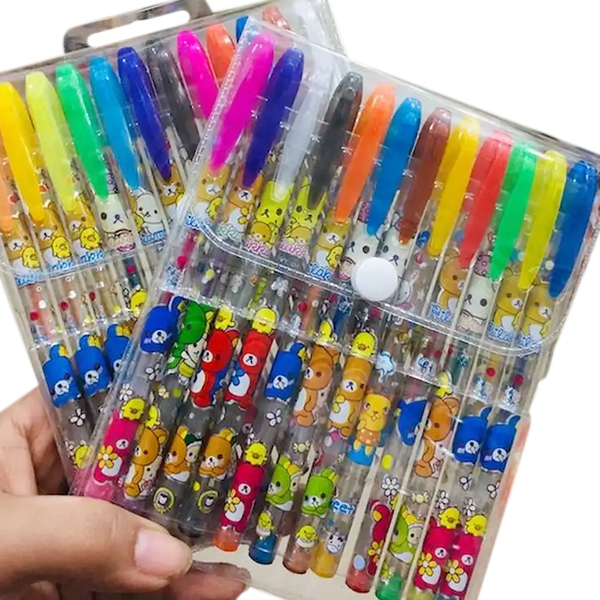 Glitter Pen Set | Color Glitter Gel Pens | Smooth Writing & Art Craft Pens | School, Drawing & DIY