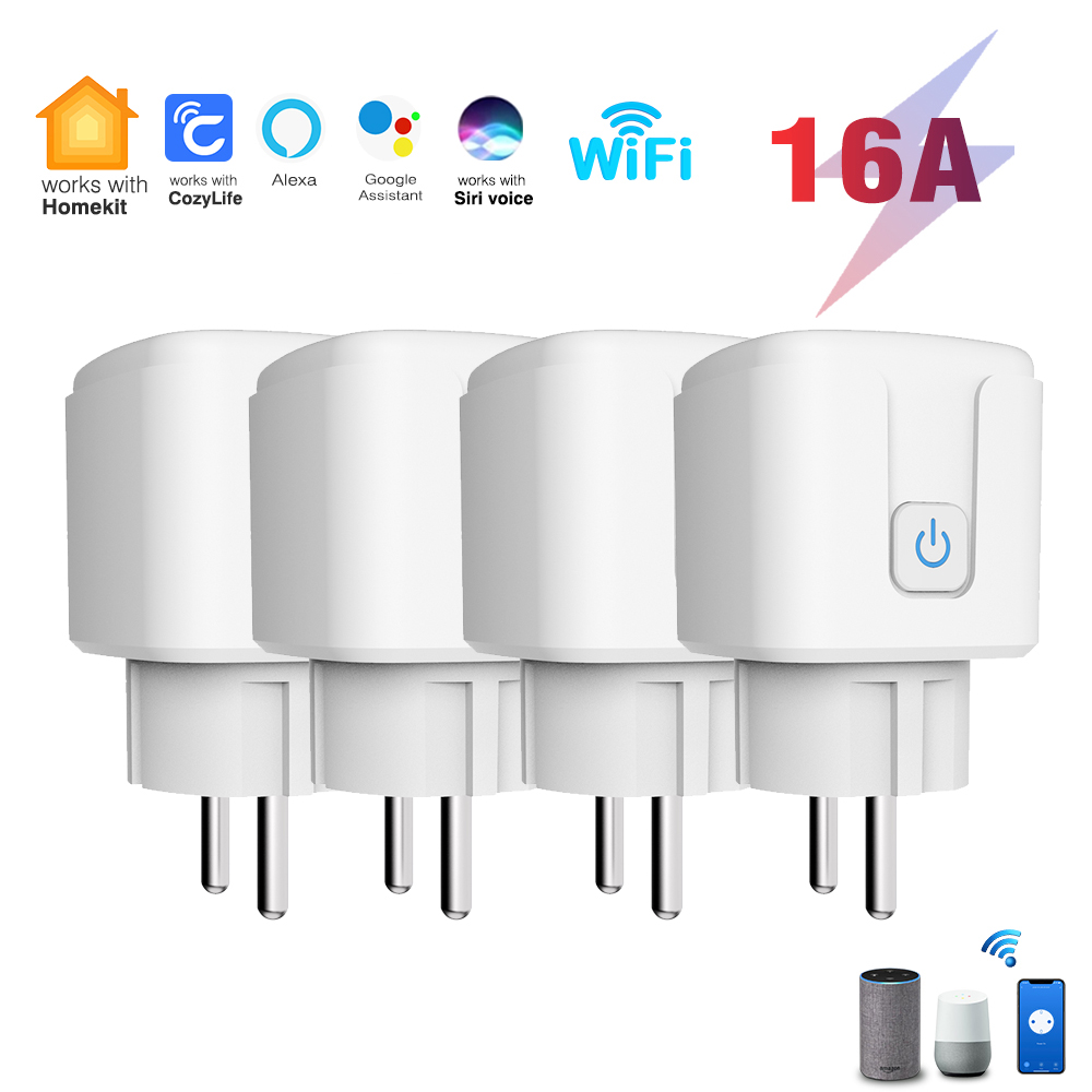Smart Outlet EU HomeKit Socket 16A/20A Energy Monitoring Support Siri Voice Control No Hub Required