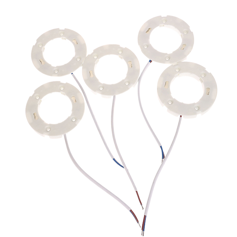 5pcs GX53 Light Bulb Fitting Ceiling Wall Lamp Holder GX53 Base Fitting For GX53 Lamps Fly Leads For LED And CFL