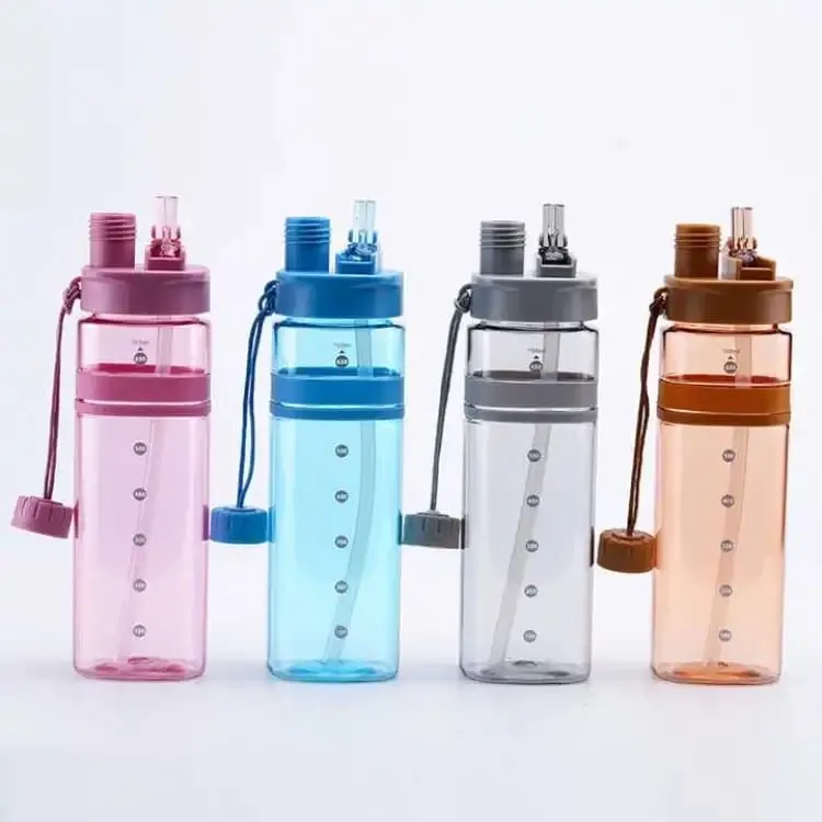 Sport Water Bottle With Straw 700ML BPA Free And Leakproof