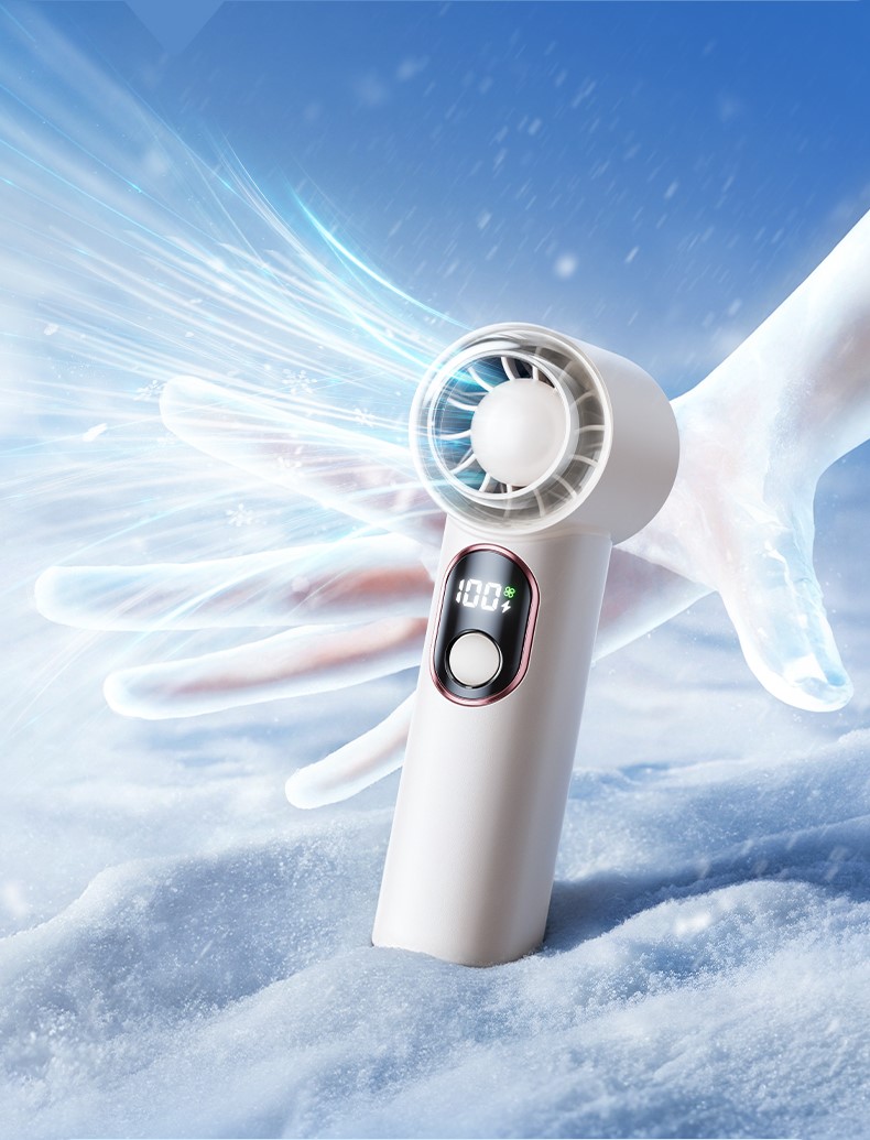 M9527 Fast Portable Mini Fan 100-Speed USB Rechargeable Lightweight Hand Fan with Rapid Cooling & Long-Lasting Battery Life
