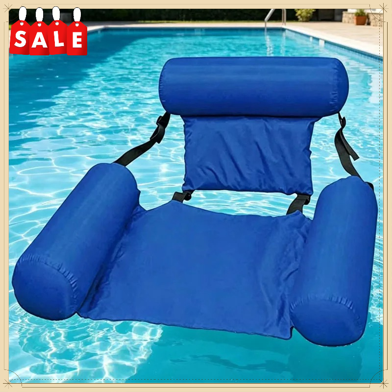 1PC Foldable Inflatable Water Mattress Swimming Pool Float Hammock Lounge Chair Beach Water Sports Accessory