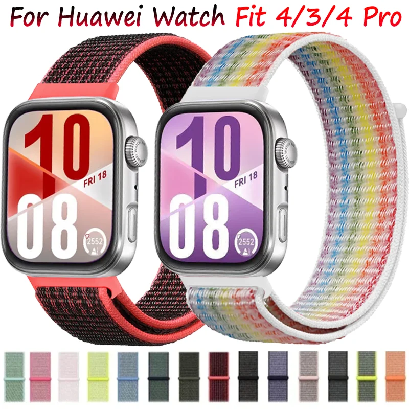 Nylon Strap For Huawei Watch Fit 4/4 Pro Sports Smartwatch Braethable Comfortable Bracelet Huawei Watch Fit 3 Correa Accessories