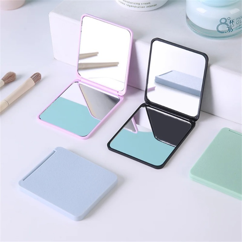 Foldable Makeup Mirror Portable Double-Sided Mirror Student Dormitory Desktop Small Wholesale