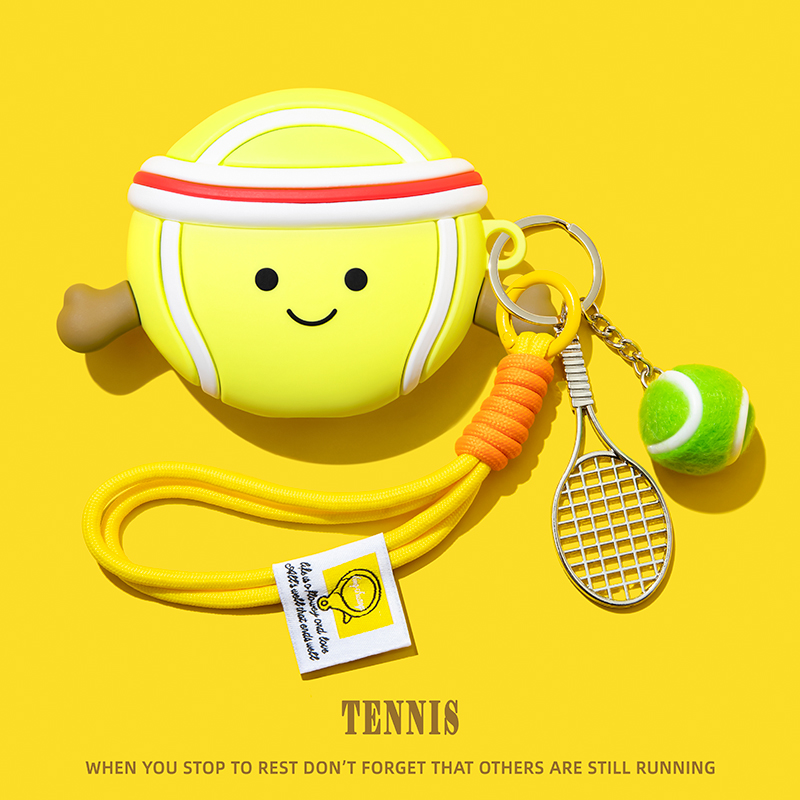 Cute Silicone Protective Case for Tennis Baseball FreeClip Freebuds pro 4 pro3 2 1 pro2 Earphone Cover Soft ell Anti-fall