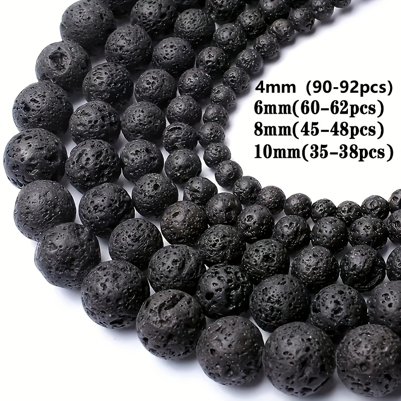 1 piece of natural stone lava stone bead, used for making necklaces, bracelets, pendants, and DIY jewelry.